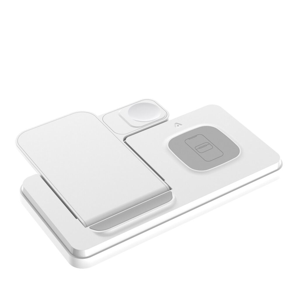 ESTACION DE CARGA INALAMBRICA 3 EN 1 ZENTRA-HT514 MODX-000H - BLANCO - Imagen 2