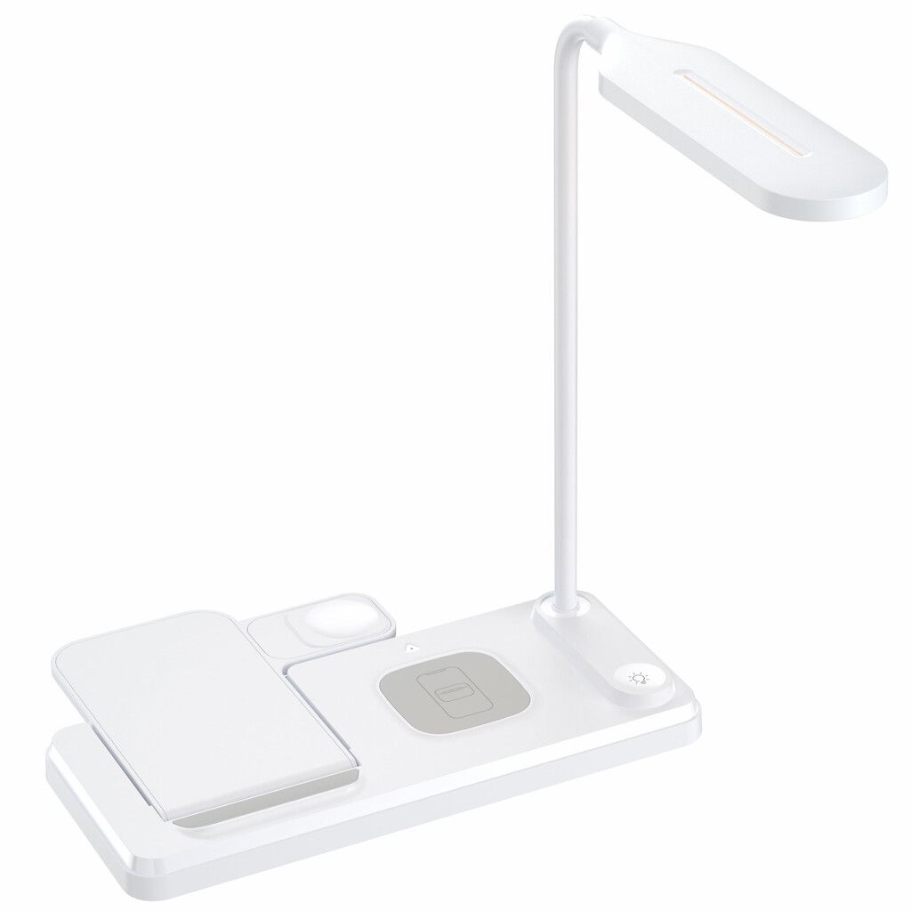 ESTACION DE CARGA INALAMBRICA 4 EN 1 ZENTRA LIGHT-HT503 MODX-000G - BLANCO