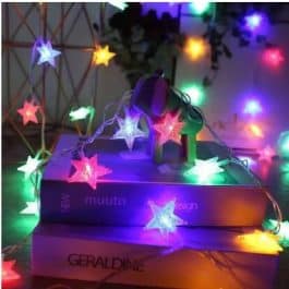 GUIRNALDA NAVIDEÑA ESTRELLA 6M/40 LUCES/USB MODV-001A - VARIOS - COLORES