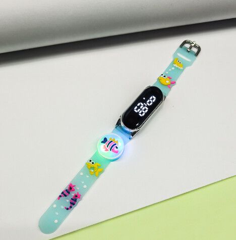 WATCH BAND KIDS PECES C/LUCES MODV-003L - VARIOS - VERDE