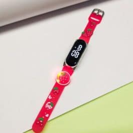 WATCH BAND KIDS FRUTILLA C/LUCES MODV-003L - VARIOS - ROJO