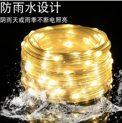 TIRA DE LUCES PARA EXTERIOR 10 MTS SOLAR MODV-003J - VARIOS - BLANCO - Imagen 2