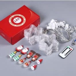 CORTINA DE LUCES ESTRELLAS 3,5 MTS USB MODV-003H - VARIOS - RGB