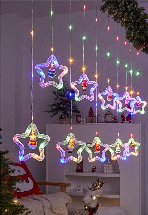 CORTINA DE LUCES ESTRELLAS 3,5 MTS USB MODV-003H - VARIOS - RGB - Imagen 2