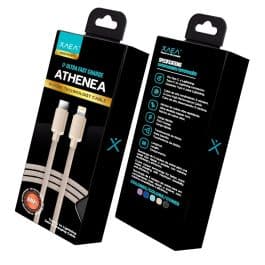 CABLE TIPO C - LIGHTNING MODX-098 - ATHENEA - XAEA - BEIGE