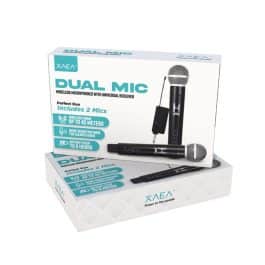 MICROFONO DOBLE INALAMBRICO MODX-065 - XAEA - NEGRO