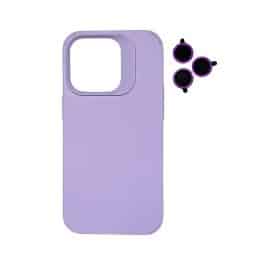 TPU MOD603 SILICONA LENS - IPH 17 PRO - XAEA - LILA