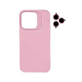 TPU MOD603 SILICONA LENS - IPH 16 PRO - XAEA - ROSA