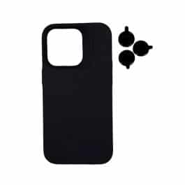 TPU MOD603 SILICONA LENS - IPH 17 PRO - XAEA - NEGRO