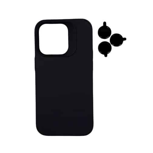 TPU MOD603 SILICONA LENS - IPH 16 - XAEA - NEGRO