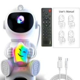 PROYECTOR ASTRONAUTA RGB ESTRELLA MODV-00AR - VARIOS - BLANCO