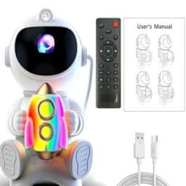 PROYECTOR ASTRONAUTA RGB COHETE MODV-00AR - VARIOS - BLANCO