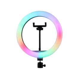 ARO LED 30CM C/LUZ RGB MODV-00C7 - VARIOS - NEGRO
