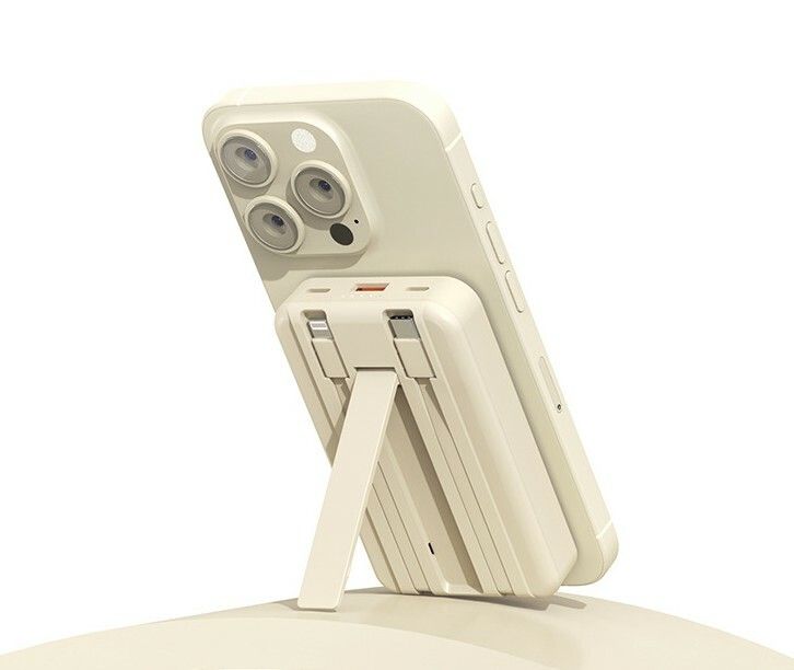 POWER BANK TARS KJ-790 WIRELESS 20000 MAH MODX-00CE - XAEA - BEIGE - Imagen 3