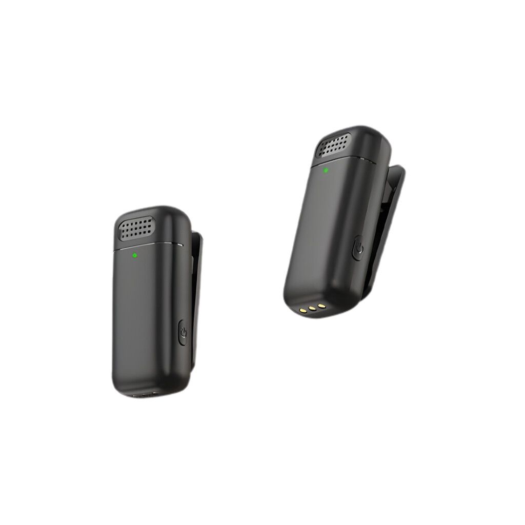 MICROFONO INALAMBRICO DOBLE CON ALMACENADOR DE CARGA MODV-003R - VARIOS - NEGRO - Imagen 2