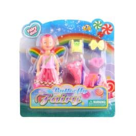 MUÑEQUITA HADA CON PONY MARZ-002 - ZUMO - ROSA