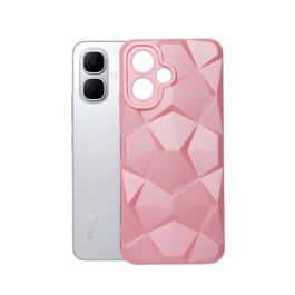 TPU MOD608 TEXTURA ROMBO - XIA REDMI 15C - YEXA - ROSA