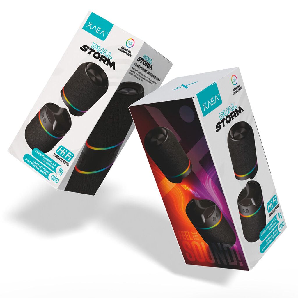 PARLANTE PEQUEÑO DUAL STORM MODX-000P - XAEA - NEGRO