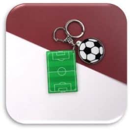 LLAVERO ACRILICO CANCHA-BALON MODV-00F0 - VARIOS - VERDE