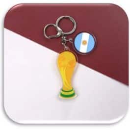 LLAVERO ACRILICO COPA-BANDERA MODV-00F0 - VARIOS - DORADO