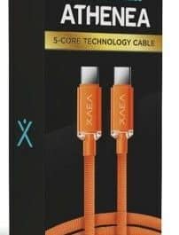 CABLE ATHENEA TIPO C-C EDICION ESPECIAL MODX-00F3 - XAEA - NARANJA