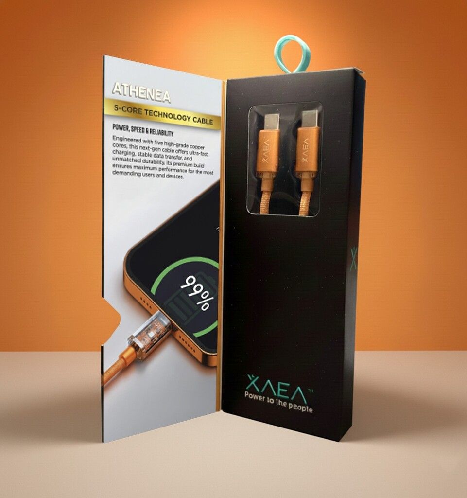 CABLE ATHENEA TIPO C-C EDICION ESPECIAL MODX-00F3 - XAEA - DEEP BLUE - Imagen 2