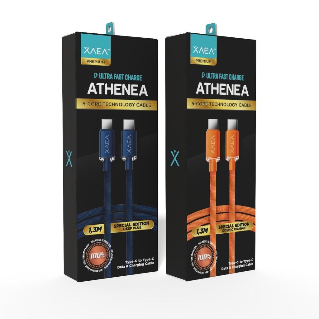 CABLE ATHENEA TIPO C-C EDICION ESPECIAL MODX-00F3 - XAEA - DEEP BLUE - Imagen 3