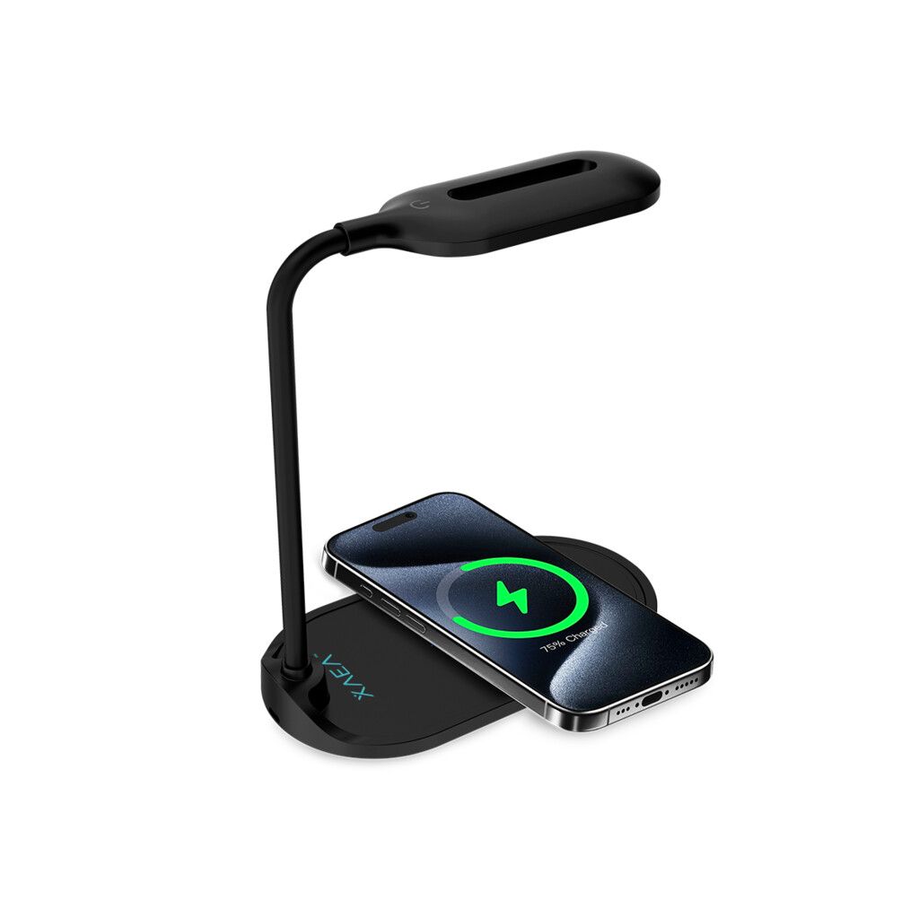 LAMPARA C/ CARGA INALAMBRICA GLOWIX-HT24 MODX-000F - NEGRO - Imagen 2