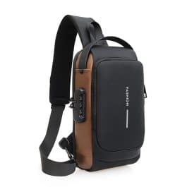 MORRAL IMPERMEABLE MOTO MODV-0088 - VARIOS - NEGRO CON MARRON