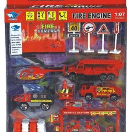 SET AUTITOS + ACCESORIOS ATRZ-002 - ZUMO - BOMBEROS