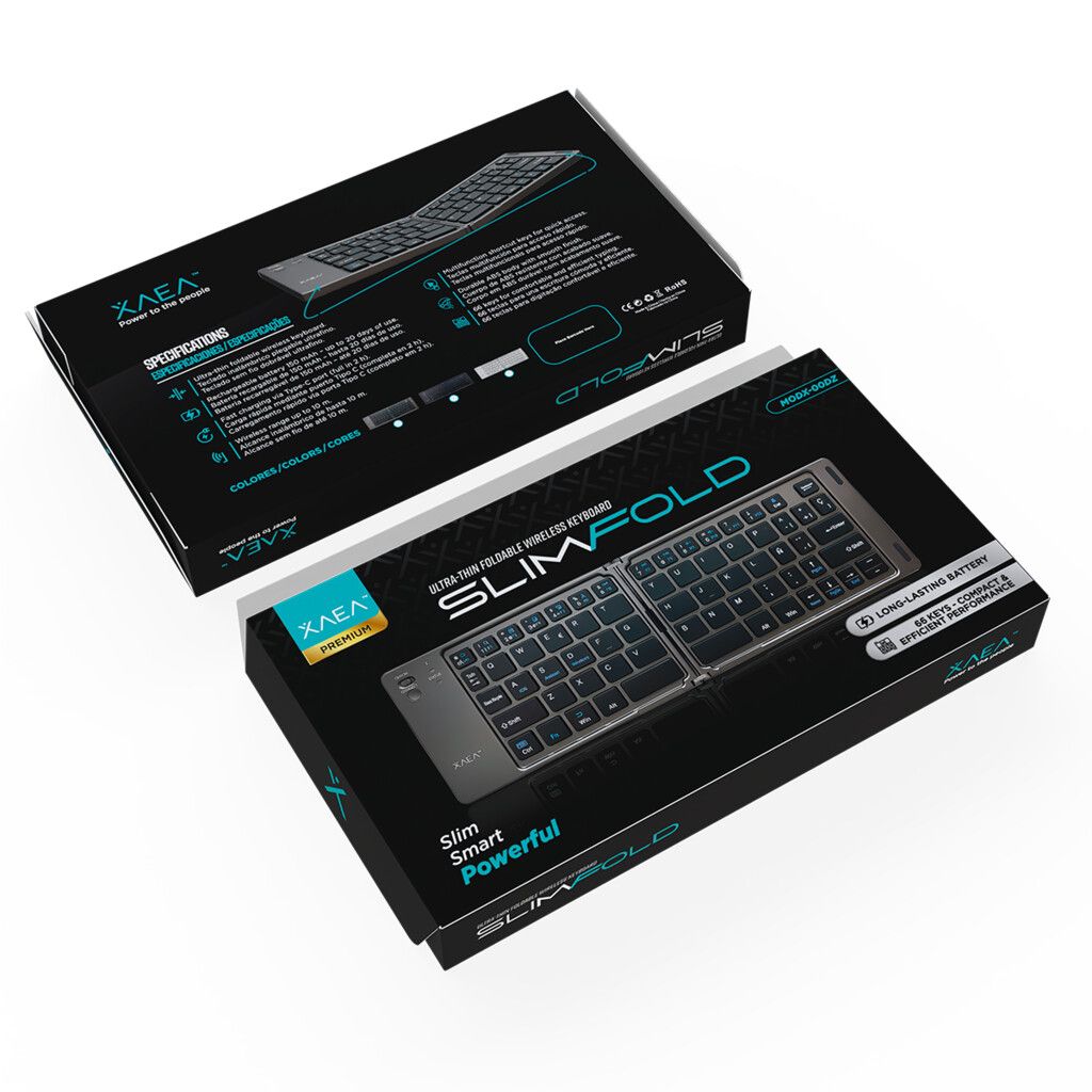 TECLADO ULTRAFINO PLEGABLE MODX-00DZ - XAEA - BLANCO - Imagen 4