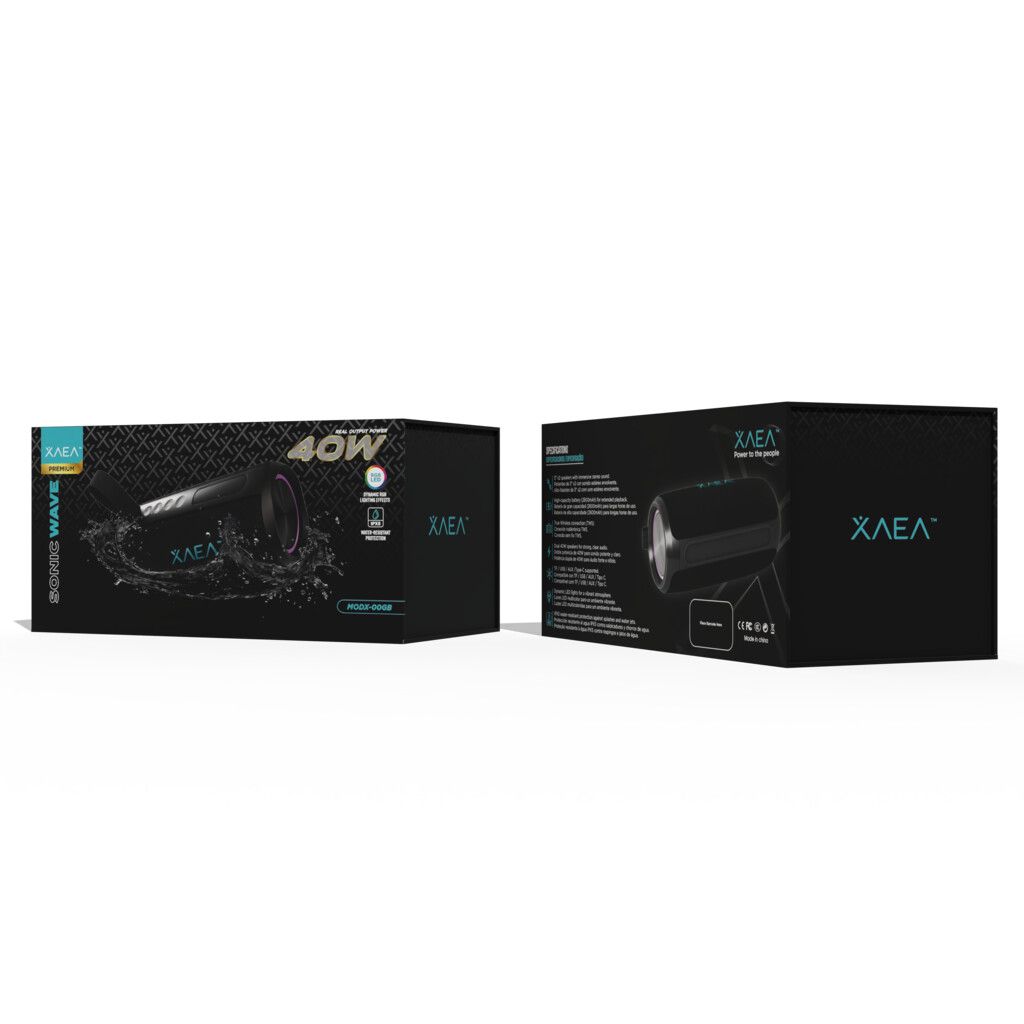 PARLANTE 3''X2 SONIC WAVE MODX-00GB - XAEA - NEGRO - Imagen 6