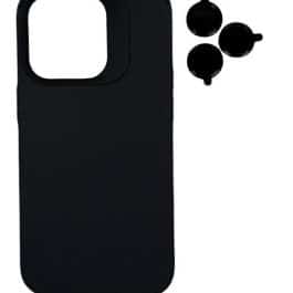 TPU MOD603 SILICONA LENS - IPH 17 AIR - XAEA - NEGRO