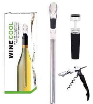 SET DECANTADOR C/PALETA DE FRIO MODV-00G1 - VARIOS - PLATEADO