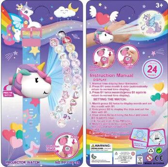 RELOJ INFANTIL CON PROYECTOR UNICORNIO MODV-00I4 - VARIOS - VIOLETA - Imagen 5