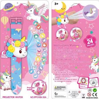 RELOJ INFANTIL CON PROYECTOR UNICORNIO MODV-00I4 - VARIOS - ROSA - Imagen 6