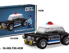 ENCASTRABLE POLICIAS PATRULLERO 105 PIEZAS JDMZ-116 - ZUMO - AZUL
