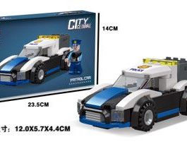 ENCASTRABLE POLICIAS CAMION 100 PIEZAS JDMZ-116 - ZUMO - AZUL