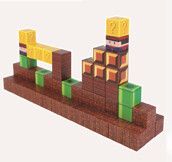 ENCASTRABLE MAGNETICO SUPER WORLD 32 PIEZAS-LEO JDMZ-111 - ZUMO - MARRON