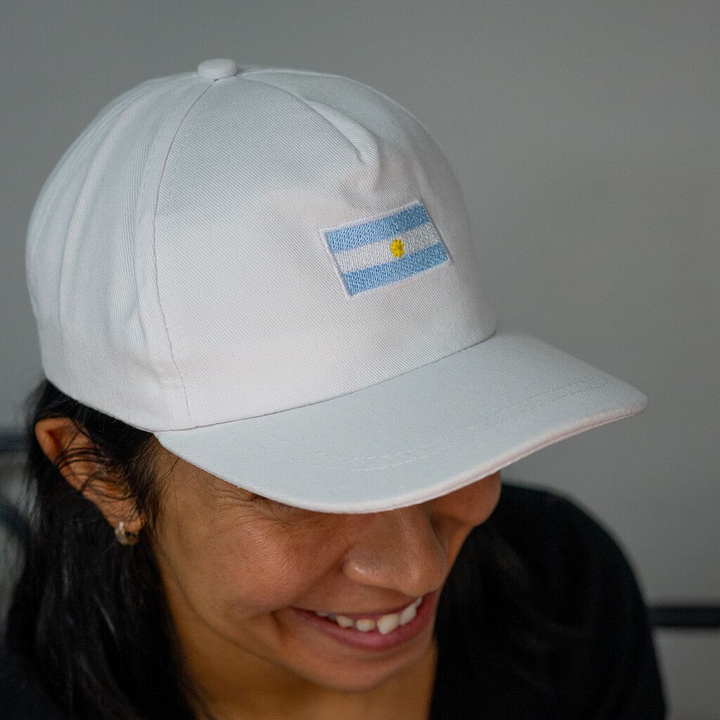 GORRA JUNIOR BANDERA ARGENTINA MODV-00ER - VARIOS - BLANCO