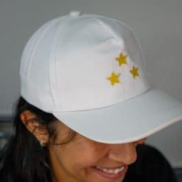 GORRA JUNIOR 3 ESTRELLAS MODV-00ER - VARIOS - BLANCO