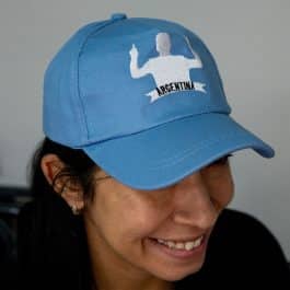 GORRA JUNIOR SILUETA MESSI MODV-00EQ - VARIOS - CELESTE