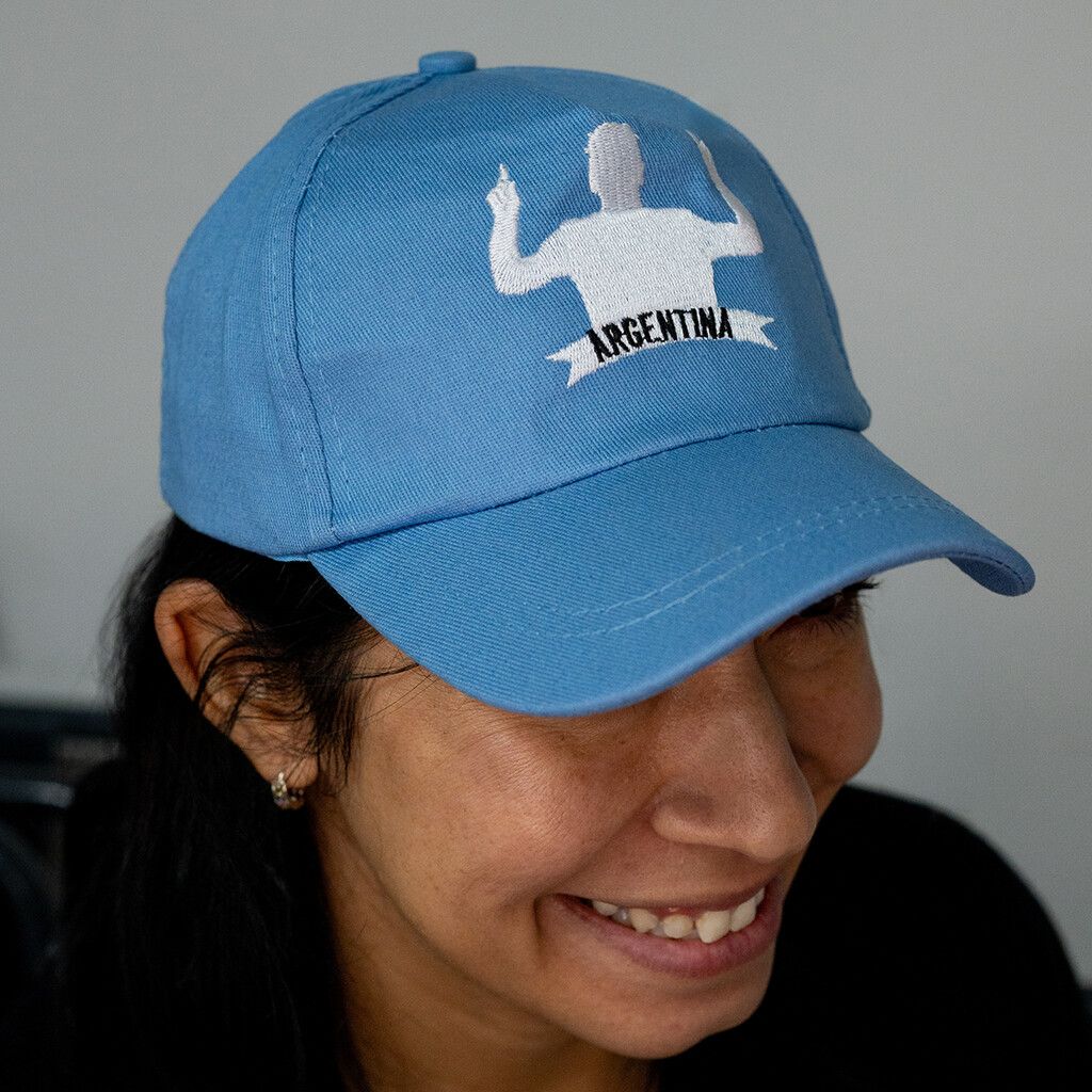 GORRA JUNIOR SILUETA MESSI MODV-00EQ - VARIOS - CELESTE