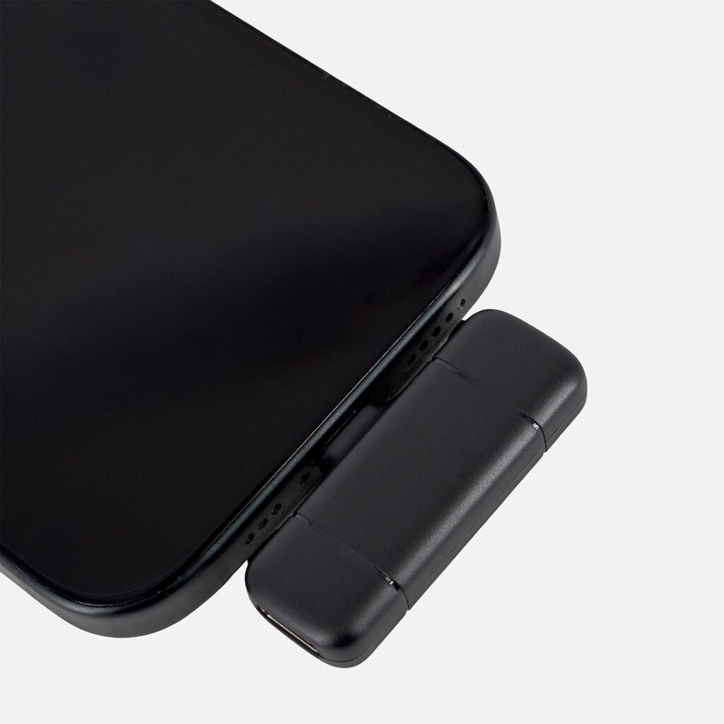 MICROFONO INALAMBRICO DOBLE CON ALMACENADOR DE CARGA MODV-003R - VARIOS - NEGRO - Imagen 4