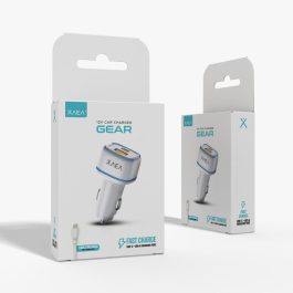 CARGADOR 12V GEAR MODS-504 - 1 USB 1 TC + CABLE TIPO C - ONLY - BLANCO