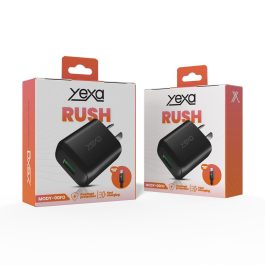CARGADOR 220V 4.8A RUSH 1USB + CABLE V8 MODY-00FO - YEXA - NEGRO