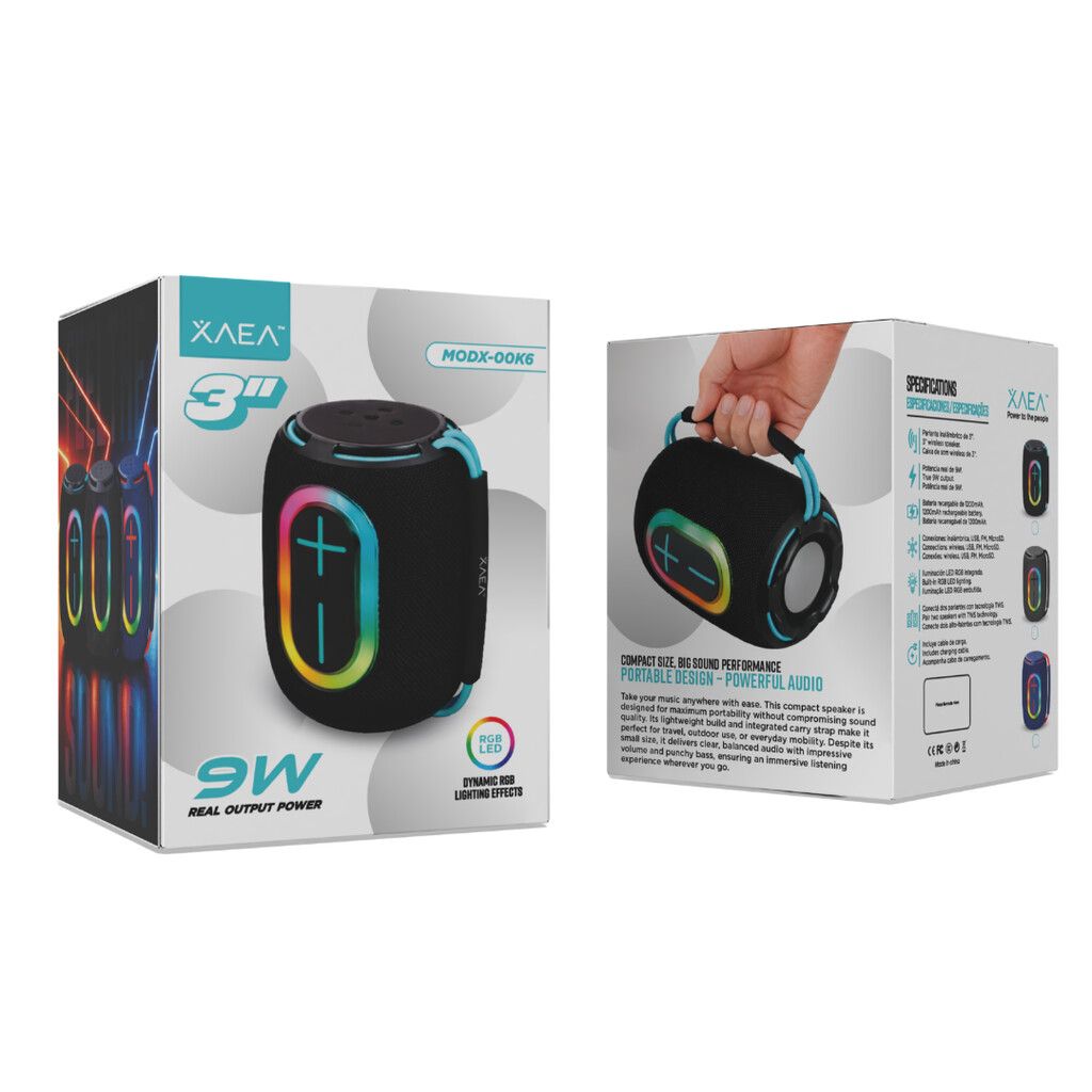 PARLANTE 3'' 8W MODX-00K6 - XAEA - NEGRO