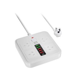 ZAPATILLA MULTIPLE BKL-666 - 4 TOMAS+4USB+2 C MODY-00FK - YEXA - BLANCO