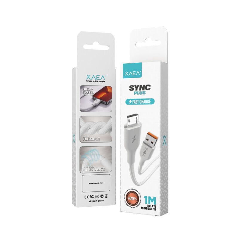 CABLE SYNC C PLUS TIPO USB-V8 MODX-00JD - XAEA - BLANCO