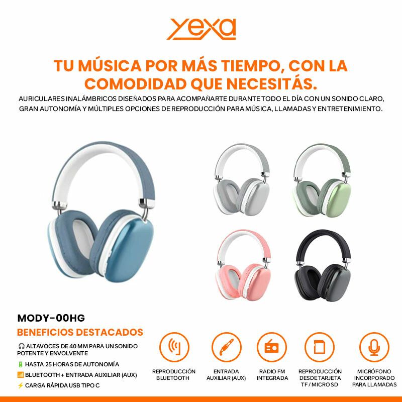 AURICULARES BT MODY-00HG - YEXA - VERDE - Imagen 6